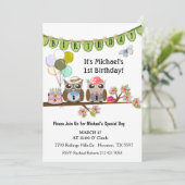 ミスター&ミセスパーティーフールズ第1誕生日招待状 招待状 (スタンド正面)