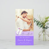 ミスター&ミセスビーチサンダルデイジービーチ結婚式写真 セーブザデート (スタンド正面)