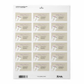 ミスター&ミセスビーチサンダルビーチ結婚式住所 シール (フルシート)