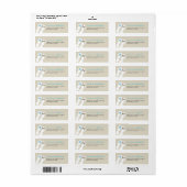 ミスター&ミセスビーチサンダルビーチ結婚式住所 シール (フルシート)