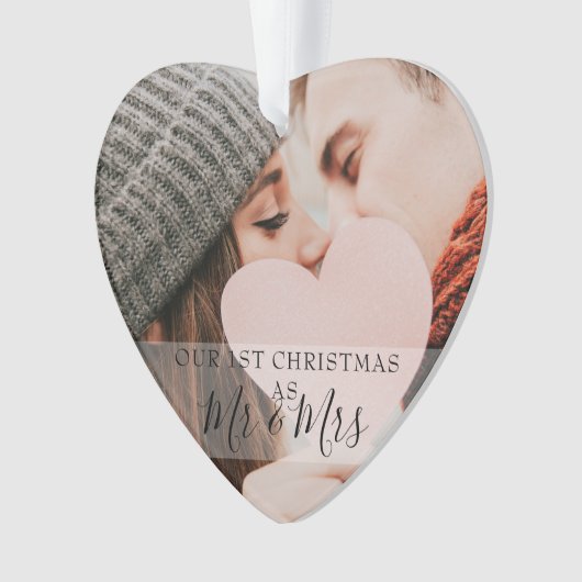 ミスター&ミセス初めてのクリスマス2 Photo Holiday オーナメント (正面)