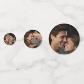 ミスター&ミセス結婚式の引き出物- Sage Green コンフェッティ (正面)