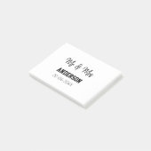 ミスター＆ミセス ご家族名 日付 年 結婚記念品 ポストイット (アングル)