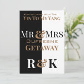 ミスター＆ミセス イン & ヤン オーダーメイド 招待状 (スタンド正面)