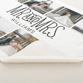 ミスター&ミセス·エイト·フォト·ハンド·レター·カスタム シェルパブランケット (3/4)