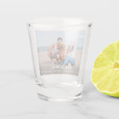 ミスター・ミセス・カスタム写真新人氏名結婚日 ショットグラス (裏面)