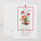 ミスター＆ミセス カップルシャワー 招待状 (正面/裏面)