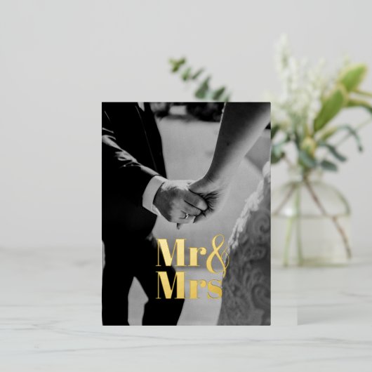 ミスター & ミセス カード (立ち正面)