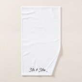 ミスター＆ミセス バスタオルセット (ハンドタオル)