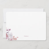 ミスター＆ミセス ピンク 挙式後ランチ招待状 招待状 (裏面)