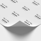 ミスター＆ミセス 姓 日付 年 結婚記念品 ラッピングペーパー (角)