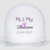 ミスター＆ミセス 姓 日付 年 結婚 記念品 (裏面)