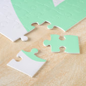 ミスター＆ミセス 家族名 日付 年 結婚 記念品 ジグソーパズル (側面)