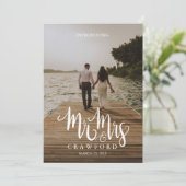 ミスター&ミセ結婚したスの結婚発表 招待状 (スタンド正面)