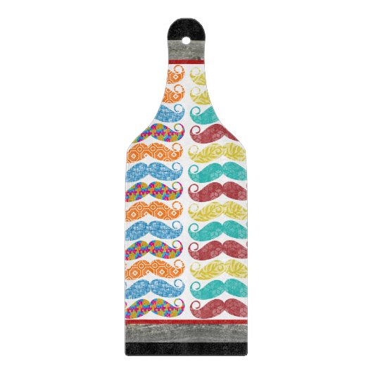 ミスター・ムスターヒップスター・パターン カッティングボード (正面)