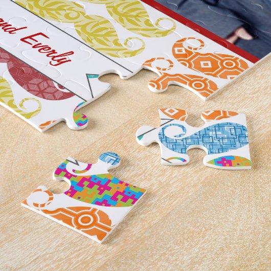 ミスター・ムスターヒップスター・パターン ジグソーパズル (側面)