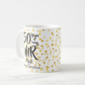 ミスター・ライトとミセス・オールウェイズ・ライト 50周年記念 コーヒーマグカップ (正面左)