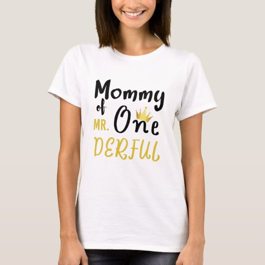 ミスター・ワンダフル1歳のママ Tシャツ (正面)