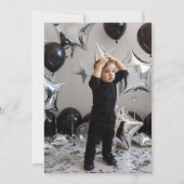 ミスター ワンダフル ファースト バースデー フォト 招待状 (裏面)