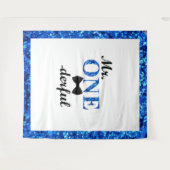 ミスター・ワンダフル 1歳の誕生日バックドロップ タペストリー (正面(横))