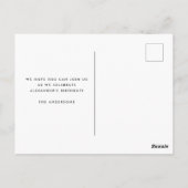 ミスター ワンダフル 1歳の誕生日写真招待状 ポストカード (裏面)