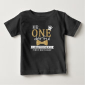 ミスター ワンダフル 1歳誕生日 幼児用Tシャツ ベビーTシャツ (正面)