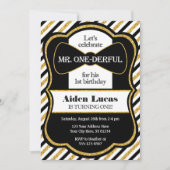 ミスター・ワンダーフル・ファースト誕生日招待状 招待状 (正面)