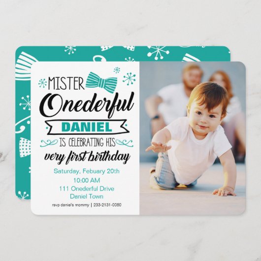 ミスター·ワンダーフル·招待状 招待状 (正面/裏面)