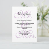 ミスター& Mrs.パープル-披露宴招待状 招待状 (スタンド正面)