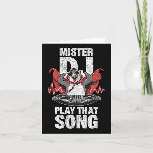 ミスターDJ その曲を再生して 面白いペンギンDJ ユース アン カード (正面)