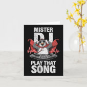 ミスターDJ その曲を再生 面白いペンギンDJ ユース アン カード (黄色い花)