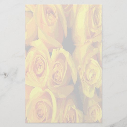 ミスティイエローローズ 便箋 (正面)