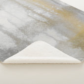 ミスティウィルド抽象芸術水彩プリント シェルパブランケット (3/4)