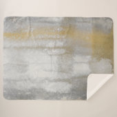 ミスティウィルド抽象芸術水彩プリント シェルパブランケット (正面(横))