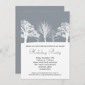 ミスティウィンターウッド企業のホリデーパーティー 招待状 (正面/裏面)