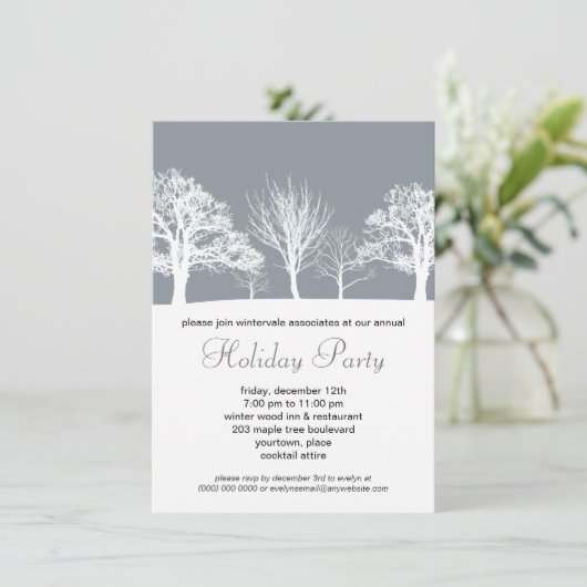 ミスティウィンターウッド企業のホリデーパーティー 招待状 (スタンド正面)