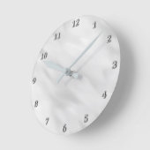 ミスティエレガントシルバーパール時計浴装身具 ラウンド壁時計 (傾斜)