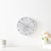 ミスティエレガントシルバーパール時計浴装身具 ラウンド壁時計 (ホーム)