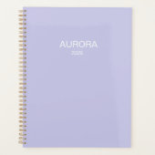 ミスティエレガント薄紫パーソナライズされた名 –  プランナー手帳 (正面)