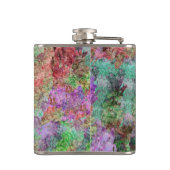 ミスティカラフルパステルヒューズの水色の渦巻き フラスク (裏面)