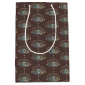 ミスティカルアイマジカルボホパカラフルステルカスタム ミディアムペーパーバッグ (正面)