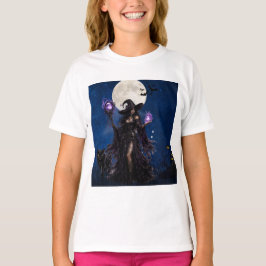 ミスティカルウィッチハロウィンムーントシャツ Tシャツ