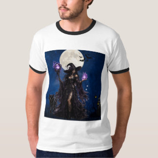 ミスティカルウィッチハロウィンムーントシャツ Tシャツ