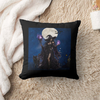ミスティカルウィッチハロウィームーンTシャツ クッション