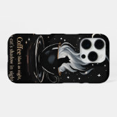 ミスティカルコーヒーキャット iPhoneケース (裏面横)