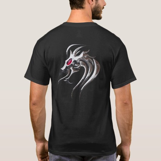ミスティカルシルバードラゴン Tシャツ (裏面)