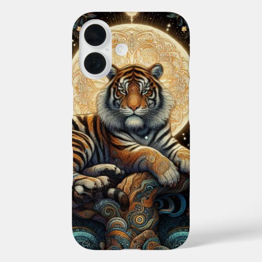 ミスティカルジャングルキャット - トラ Case-Mate iPhoneケース (裏面)