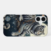 ミスティカルタイガー iPhone 16ケース (裏面横)