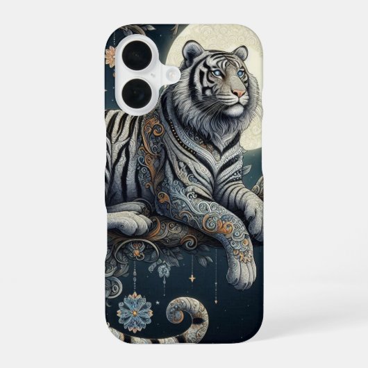 ミスティカルタイガー iPhone 16ケース (裏面)