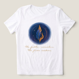 ミスティカルフェザーと炎 トライブレンドTシャツ